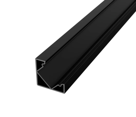 Profil LED P3-1 Colt - Profile LED P201B Aluminiu Negru 2M