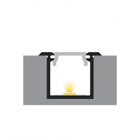 Profile LED P6-6 Aluminiu Alb Dispersor opal 2M [2]