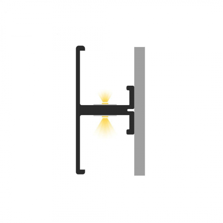 Profile LED P9-1 Aluminiu Negru 2M [2]