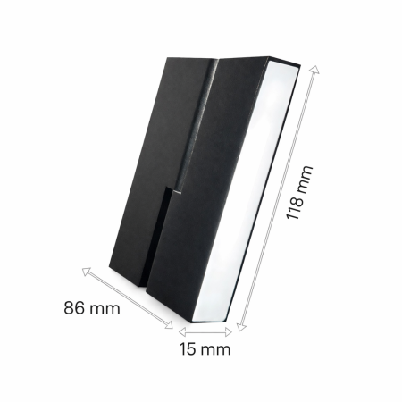 Proiector liniar pliabil Magnetic Negru 24V DC 6W 3000K 236LM 120° RA90 L118MM [2]