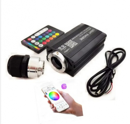 CER INSTELAT - Sursa RGBW 12W cu telecomanda RF pentru fibra optica