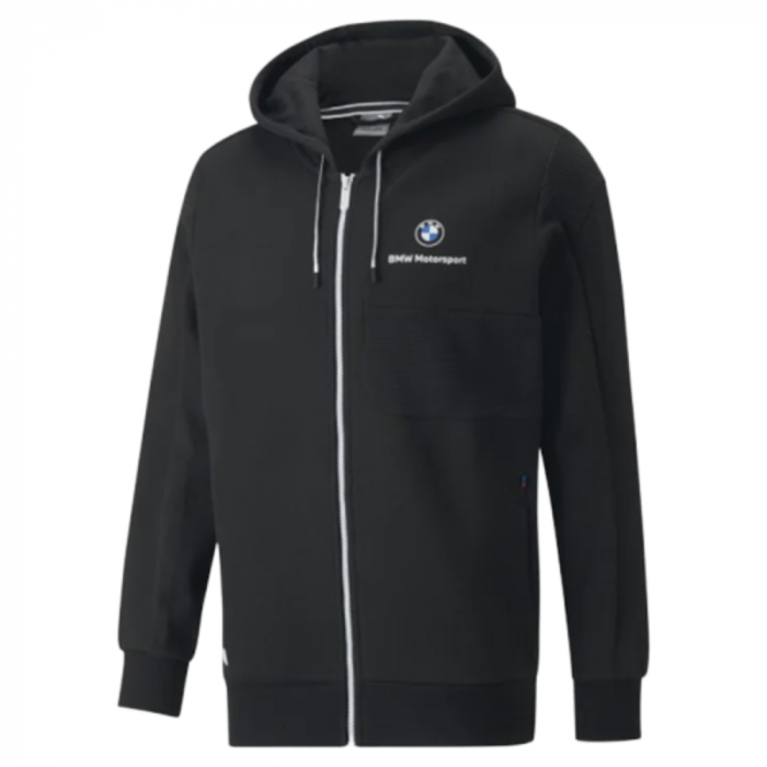 BMW MMS Hooded Sweat Jacket Cotton Black