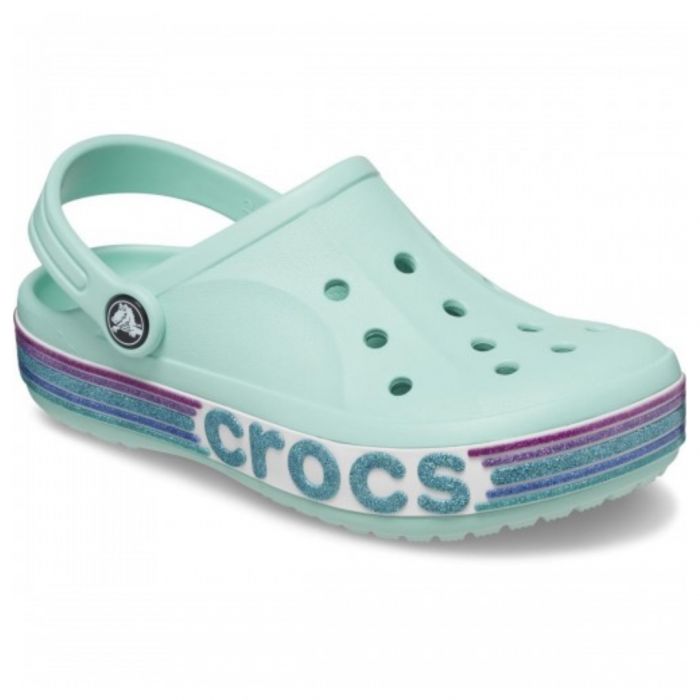 CROCS BAYABAND RAINBOW GLITTER CLOG KIDS [2]