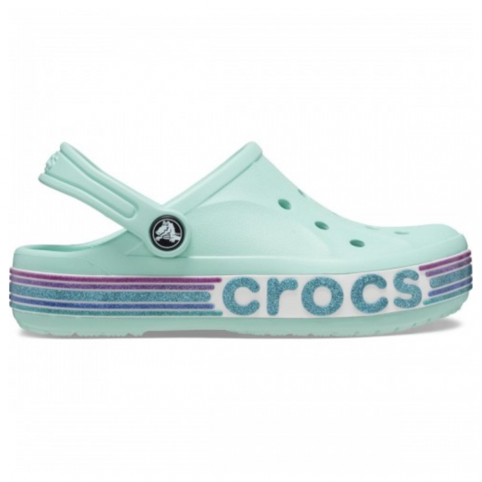 CROCS BAYABAND RAINBOW GLITTER CLOG KIDS