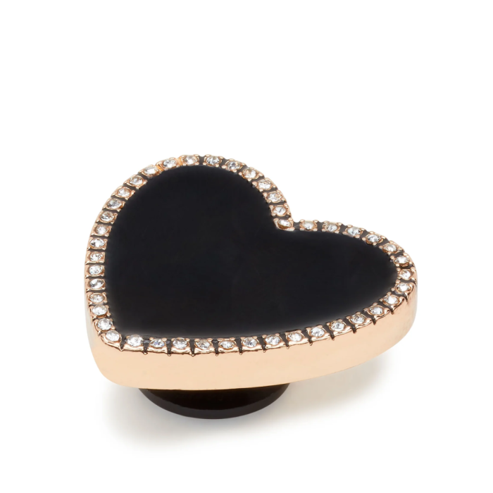 CROCS JIBBITZ / BLACK HEART WITH GOLD OUTLINE 10011084 [2]