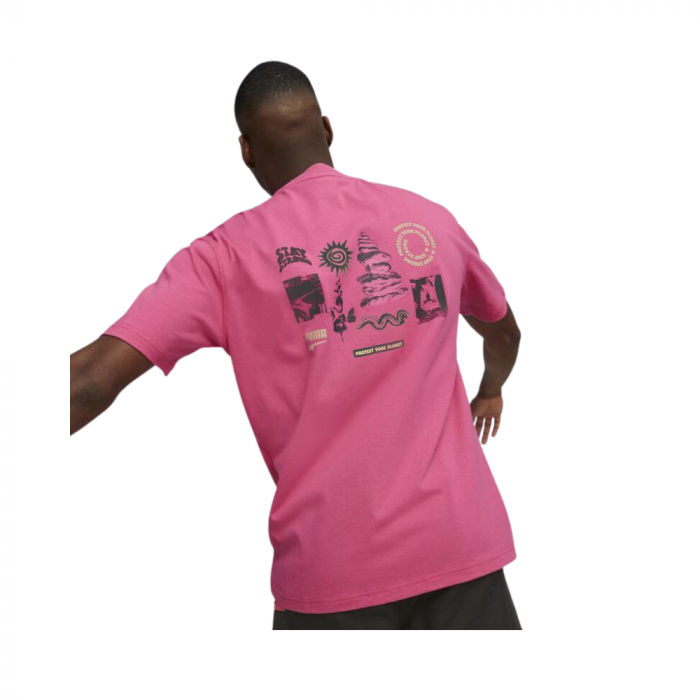 DOWNTOWN Graphic Tee Glowing Pink [3]