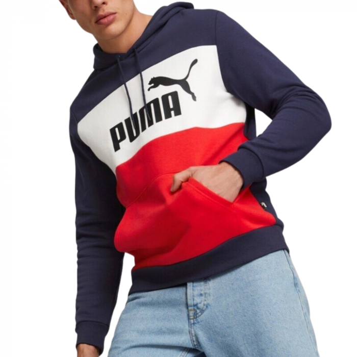 ESS+ Colorblock Hoodie FL Peacoat [2]