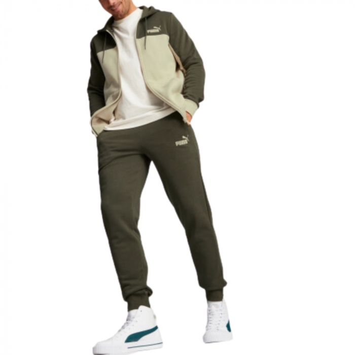 ESS+ Hooded Colorblock Suit FL cl Putty [2]