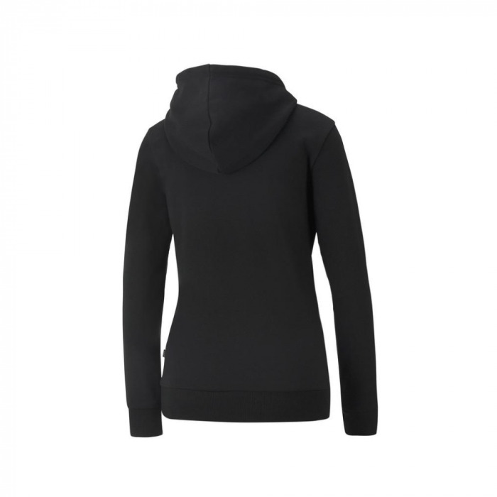 Ess+ Metallic Logo Hoodie Fl Puma Black- [4]