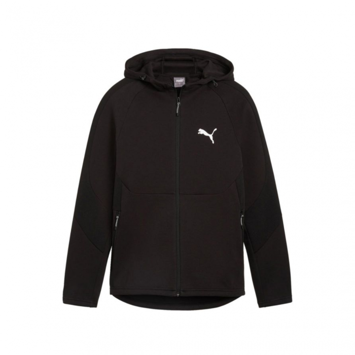 EVOSTRIPE Full-Zip Hoodie DK PUMA Black