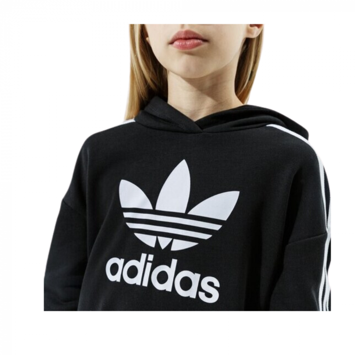 Felpa French Terry Cappuccio Cropped 3 Stripes [4]