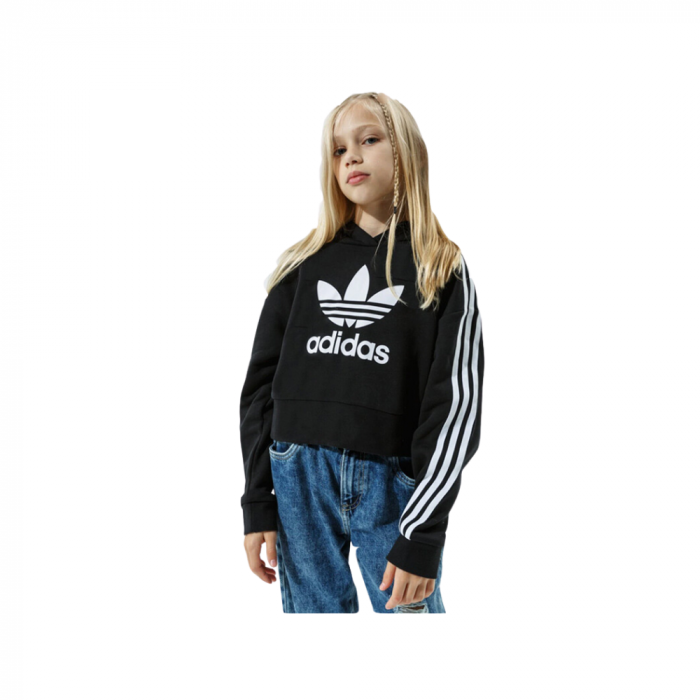 Felpa French Terry Cappuccio Cropped 3 Stripes [2]