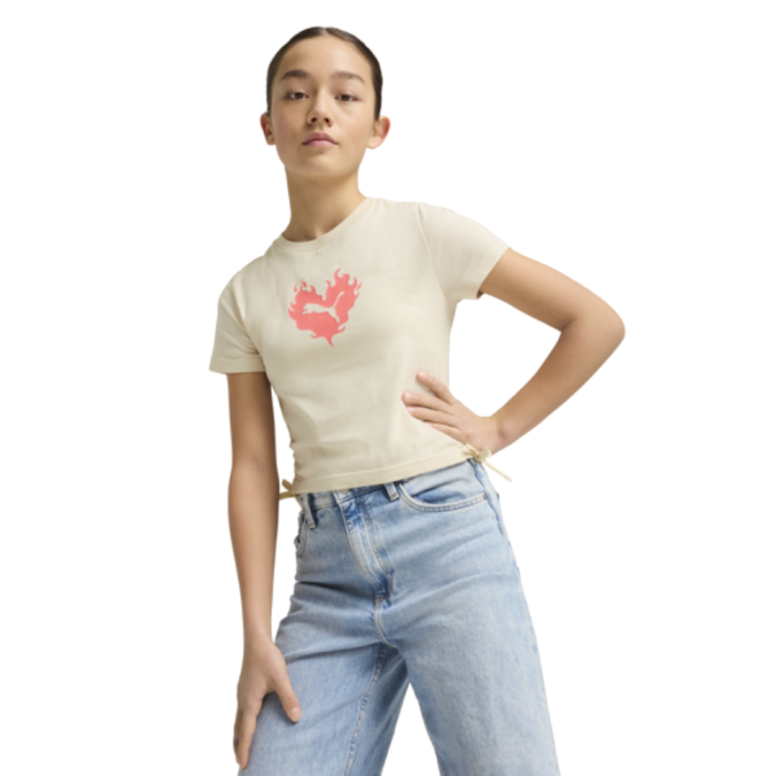 FLAMING LOVE Knotted Tee G Alpine Snow 685108-87 [3]