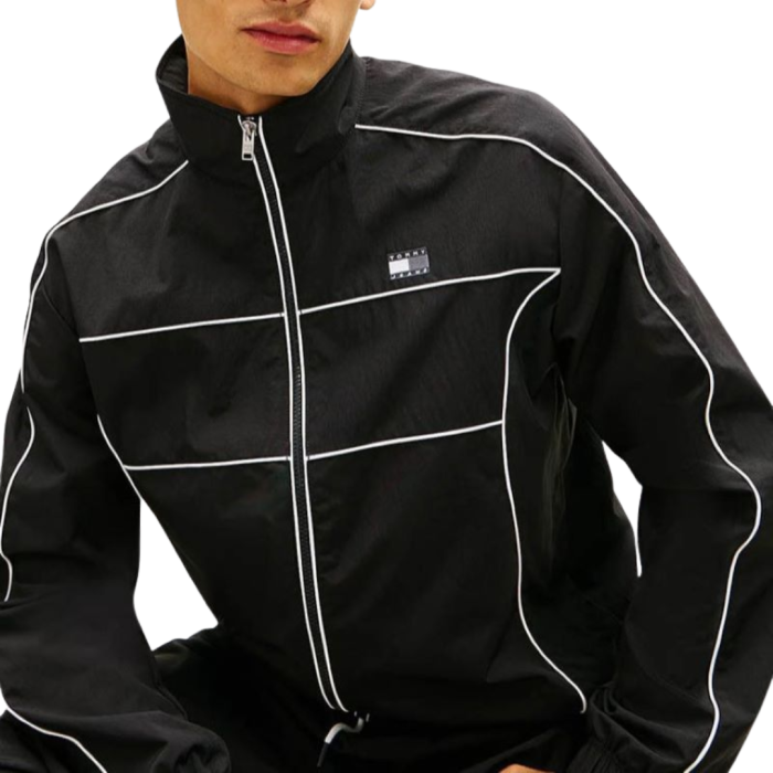 GIACCA POLY FULL ZIP CAPPUCCIO PIPING FLAG DM0DM22297-BDS [2]