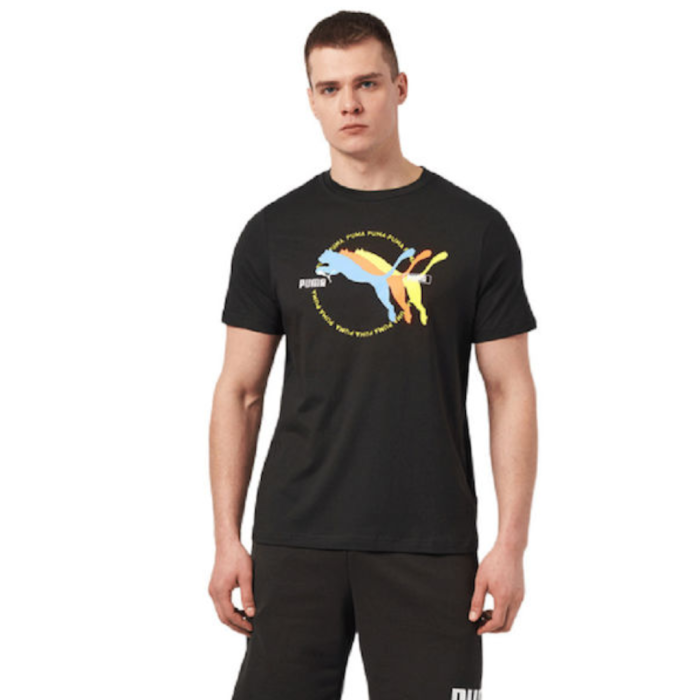 GRAPHICS Multiple Cat Logo Tee PUMA Blac 684826-01 [1]
