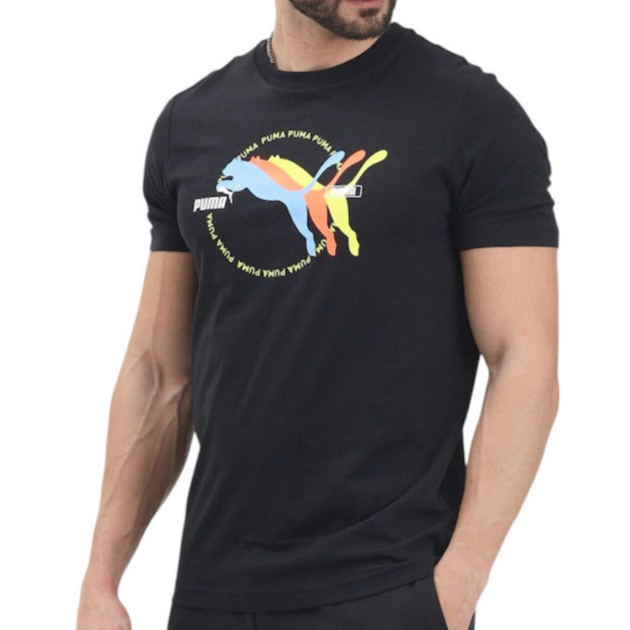 GRAPHICS Multiple Cat Logo Tee PUMA Blac 684826-01 [2]