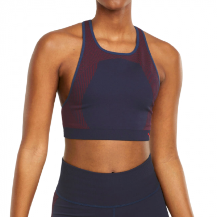 Bustiera Puma  Low Impact Long Line Seamless Bra Spellb [2]