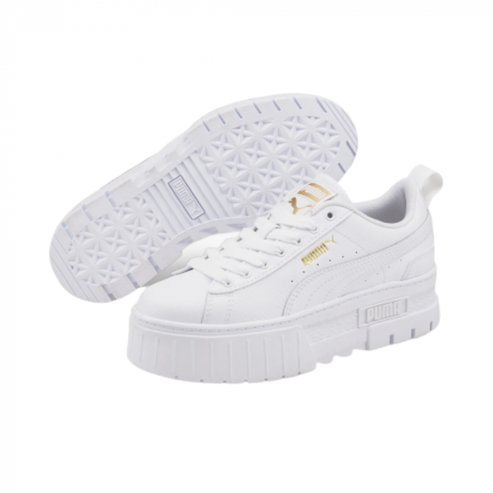 Mayze Lth Jr Puma White-Puma Team Gold [2]