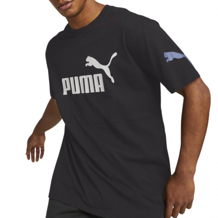 PUMA POWER Colorblock Tee PUMA Black-War [2]
