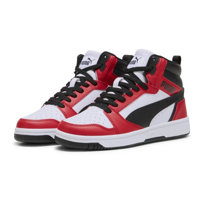Puma Rebound V6 Mid Jr PUMA White-PUMA B [3]