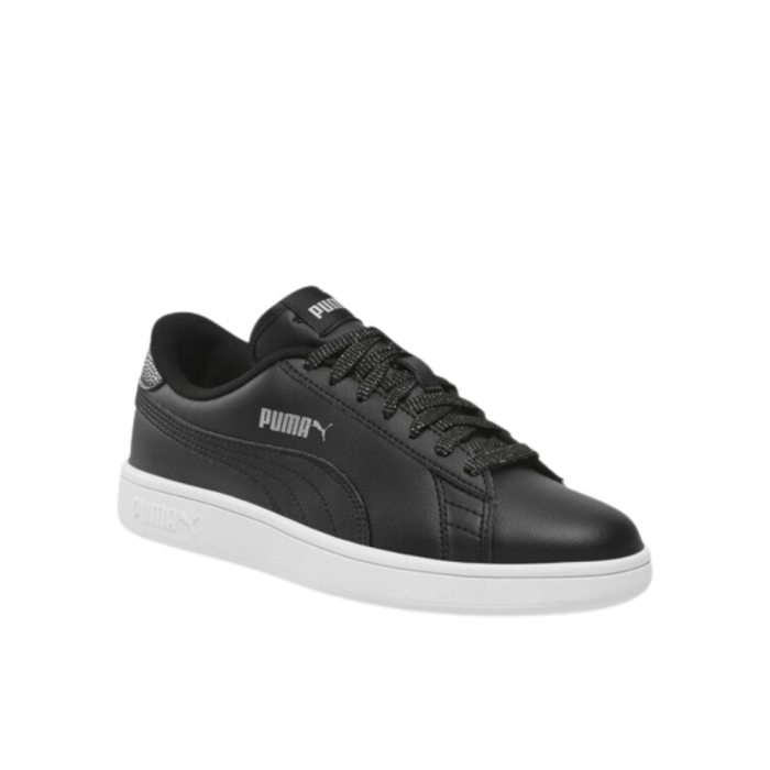 Puma Smash V2 Metallics Jr Puma Black-Pu [2]