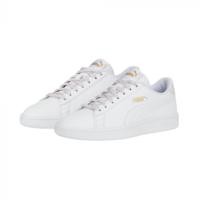 Puma Smash V2 Metallics Jr Puma White-Pu [3]