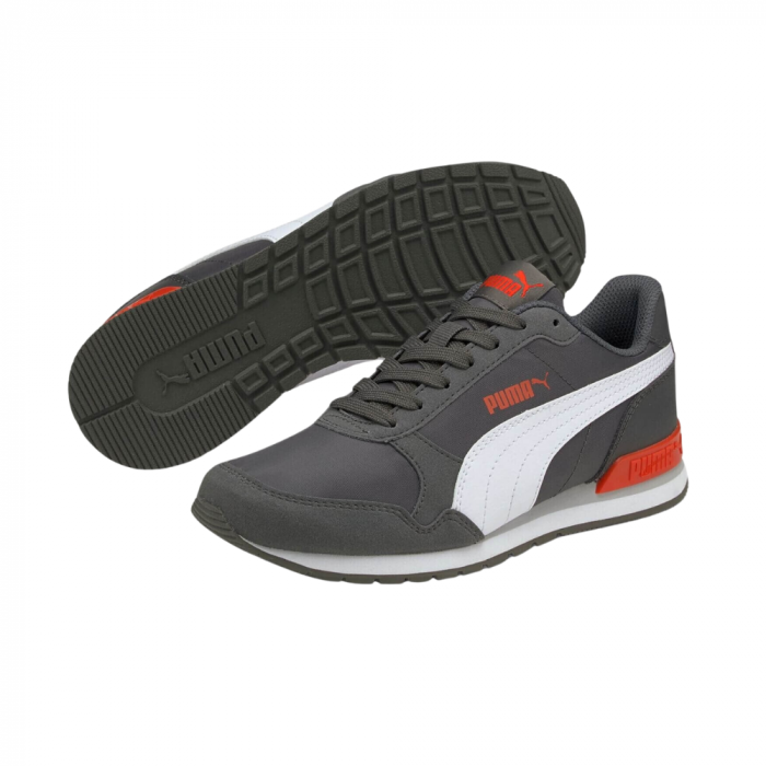 St Runner V2 Nl Jr Dark Shadow-Puma Whit [2]