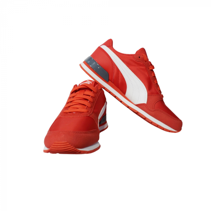 St Runner V2 Nl Jr Poppy Red-Puma White- [4]