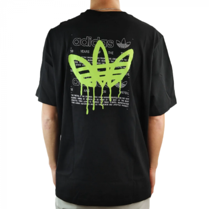 T-Shirt Cotone Manica Corta Back Print Graffiti [2]