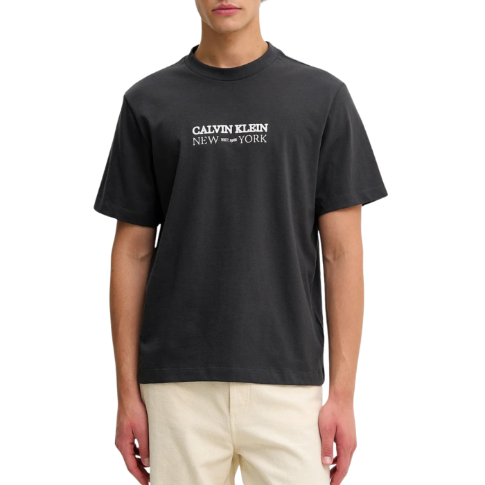 T-SHIRT MANICA CORTA COTONE 20S NY GRAPHIC LV04RE833G-8MN