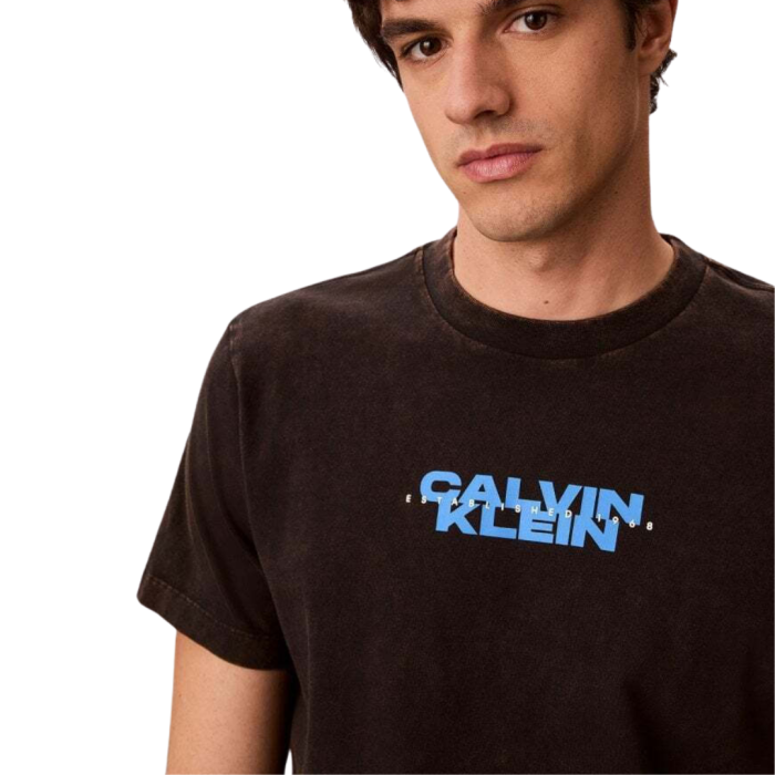 T-SHIRT MANICA CORTA COTONE 20S WASHED SPINE GRAPHIC LV04RG834G-UB1 [2]