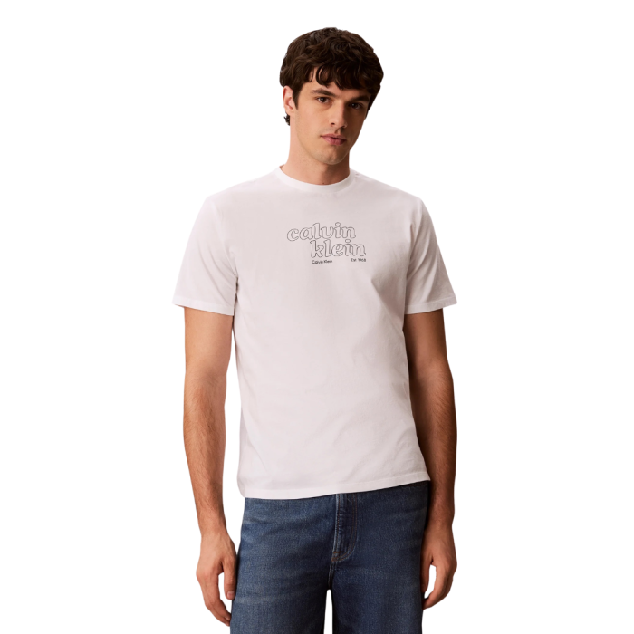 T-SHIRT MANICA CORTA COTONE 30S CK TRAVEL GRAPHIC LV04RG807G-YAF