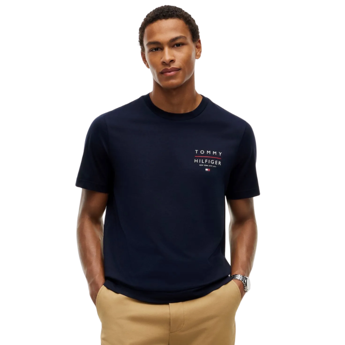T-SHIRT MANICA CORTA COTONE BRAND LOVE FLAG CHEST MW0MW44361-DW5 [2]