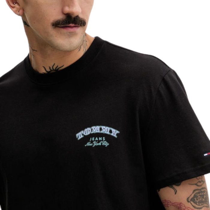 T-SHIRT MANICA CORTA COTONE REGULAR BACK PRINT DOLLAR STACK DM0DM22318-BDS [2]