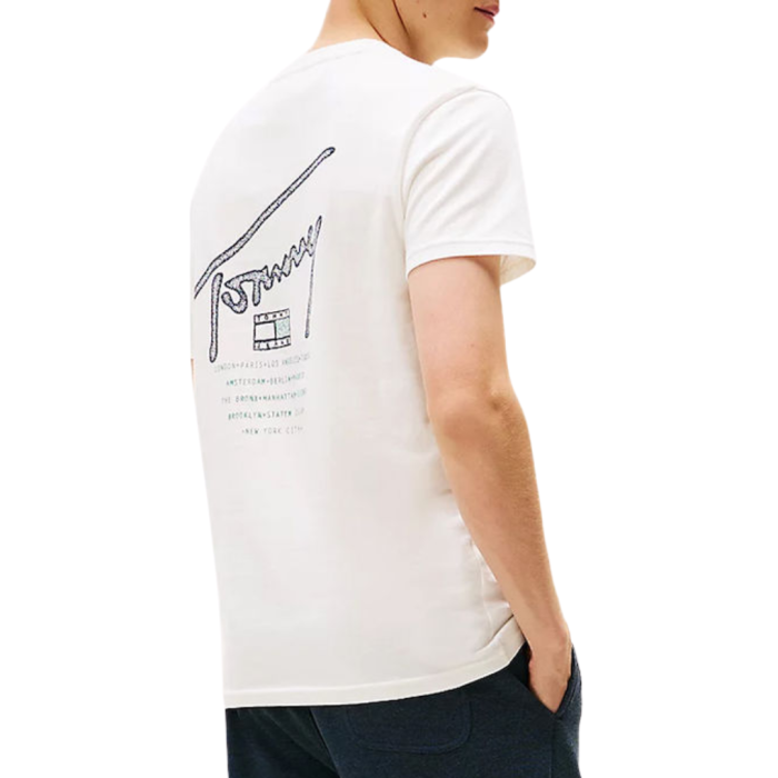 T-SHIRT MANICA CORTA COTONE REGULAR BACKPRINT SIGNATURE DM0DM22320-YBL [3]