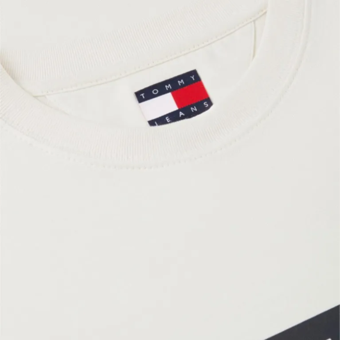 T-SHIRT MANICA CORTA COTONE REGULAR BIG FLAG LOGO EXTENEDED DM0DM22645-AEF [5]