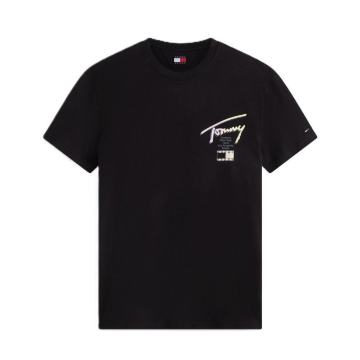 T-SHIRT MANICA CORTA COTONE REGULAR LOGO CITY SIGNATURE DM0DM23253-BDS [3]