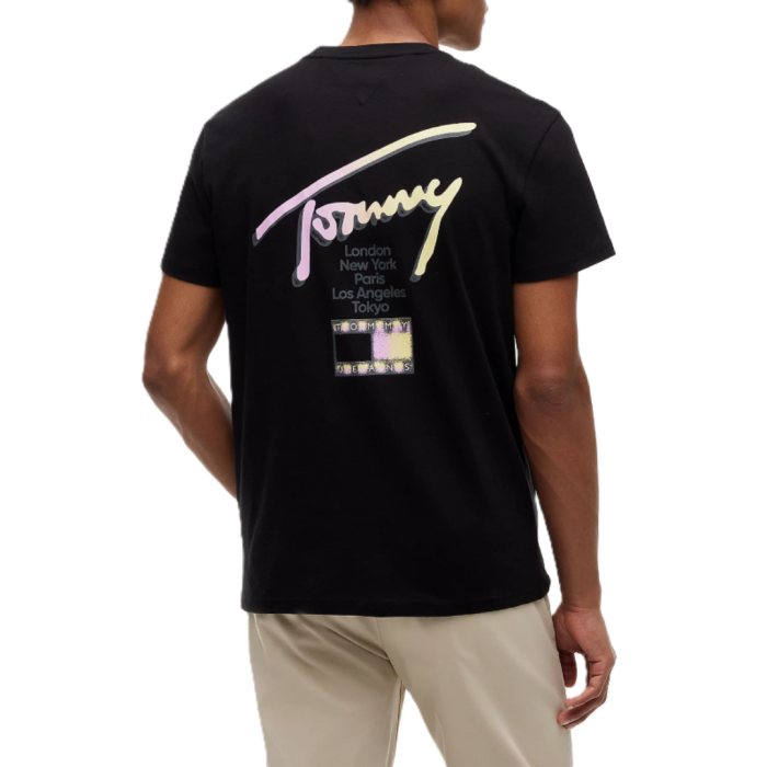 T-SHIRT MANICA CORTA COTONE REGULAR LOGO CITY SIGNATURE DM0DM23253-BDS [2]