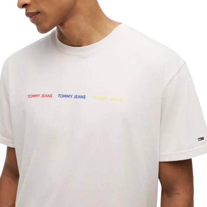 T-SHIRT MANICA CORTA COTONE REGULAR LOGO TJ REPEAT DM0DM23180-YBH [2]