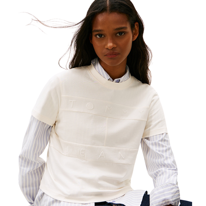 T-SHIRT MANICA CORTA COTONE REGULAR TONAL FLAG DW22539-YBH [3]