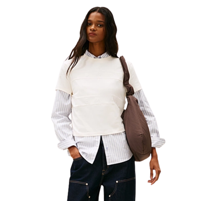 T-SHIRT MANICA CORTA COTONE REGULAR TONAL FLAG DW22539-YBH