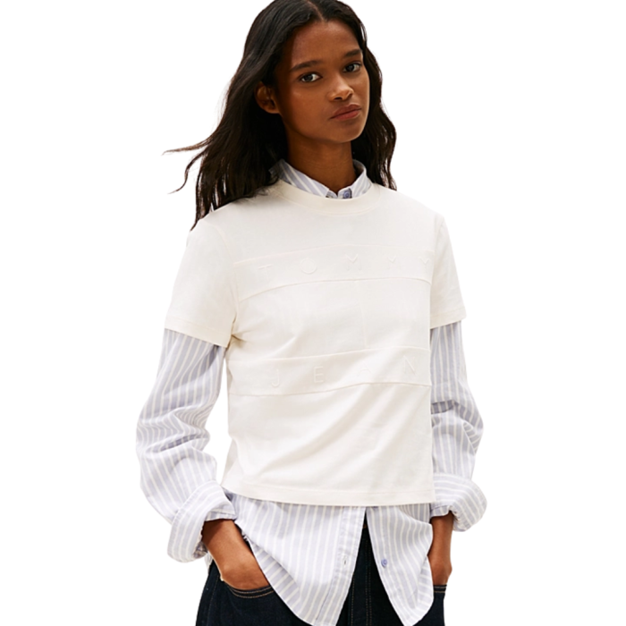 T-SHIRT MANICA CORTA COTONE REGULAR TONAL FLAG DW22539-YBH [2]