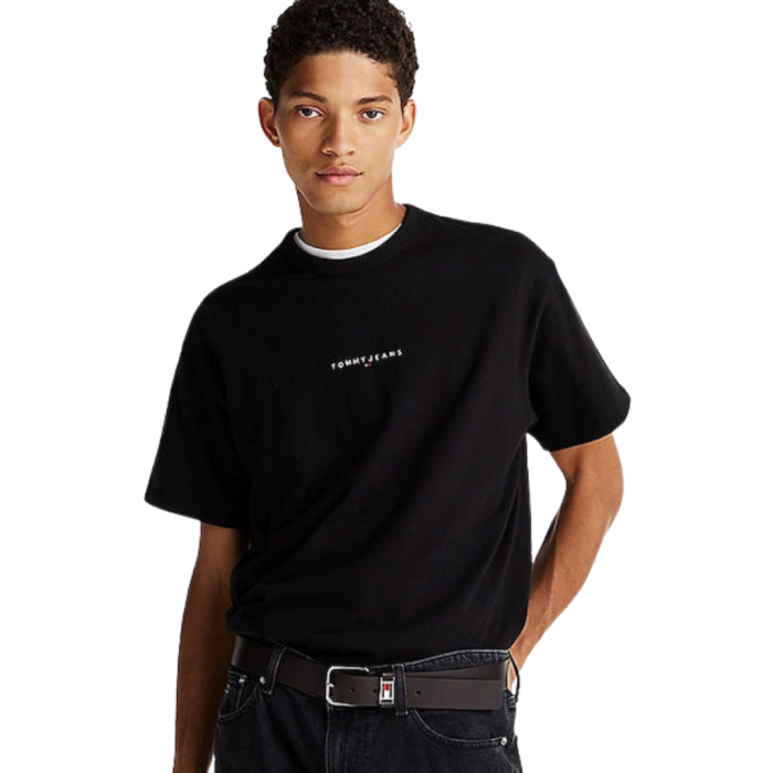 T-SHIRT MANICA CORTA COTONE RELAXED LINEAR LOGO DM0DM21110-BDS