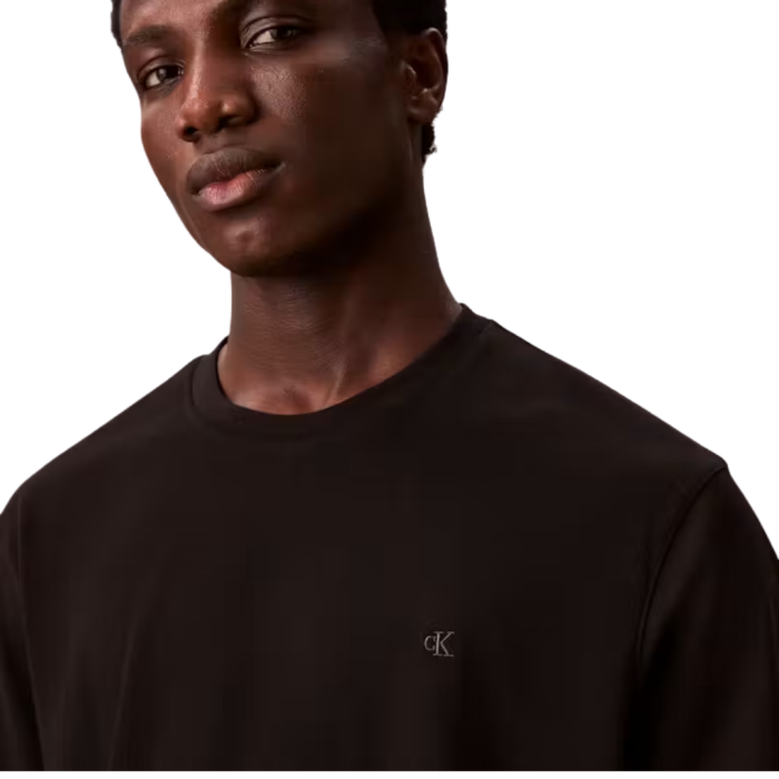 T-SHIRT MANICA CORTA COTONE SUPIMA LOGO CHEST EMBRO 4LB275G-UB1 [2]