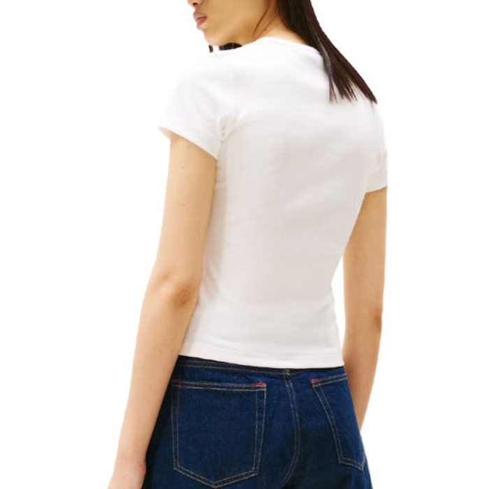 TJW SLIM BADGE RIB TEE DW0DW17881-YBL [4]