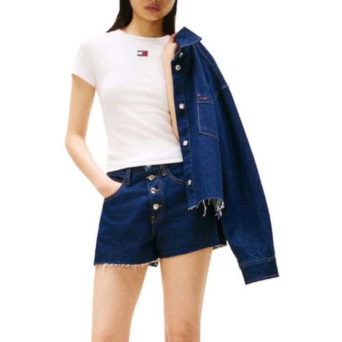 TJW SLIM BADGE RIB TEE DW0DW17881-YBL