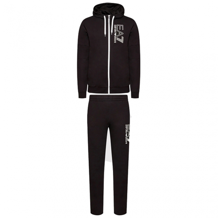 Tuta French Terry Insertata Full Zip Cappuccio Logo Visibility PJ05Z-3LPV52-28BP