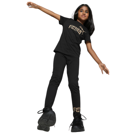 TRENING - ANIMAL Tee & Leggings Set G PUMA Black 680321-01