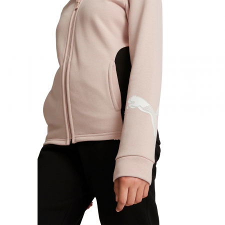 Classic Hooded Tracksuit Fl Cl G Rose Qu [2]