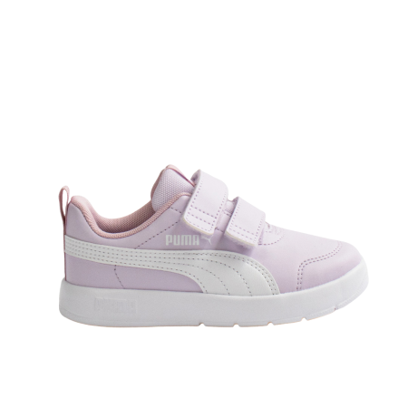 Copii și Adolescenti - Courtflex V3 V PS Lilac Frost-PUMA White 397642-12